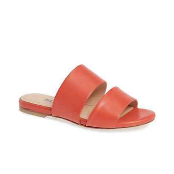 - Charles David SIAMESE slide  salmons shade double strap across instep 7.5 - Picture 8 of 15